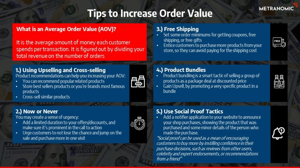 Tips to Increase Average Order Value